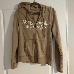 Abercrombie & Fitch Fleece Zip Up Sweatshirt
